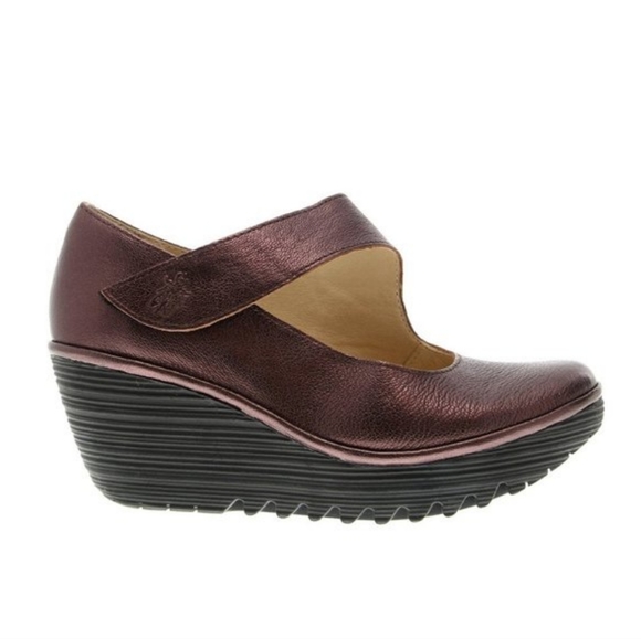 Fly London Shoes - Fly London Yasi Mary Jane Shoes in Burgundy 39
